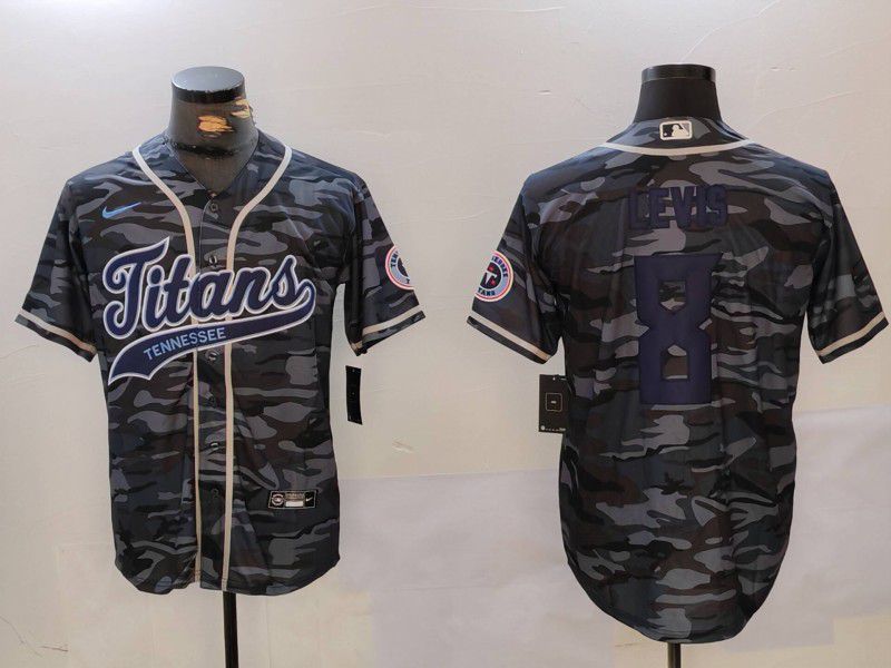 Men Tennessee Titans #8 Levis Camo Joint Name 2024 Nike Limited NFL Jersey style 2->tennessee titans->NFL Jersey